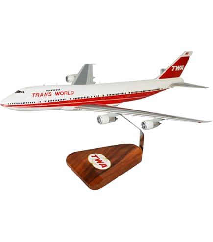 Amazon.com: TWA Boeing Outline Trans World Airlines Boeing 747-100